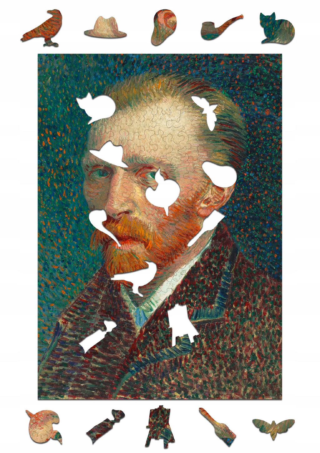 Drewniane puzzle A4 van Gogh Autoportret 165 el.