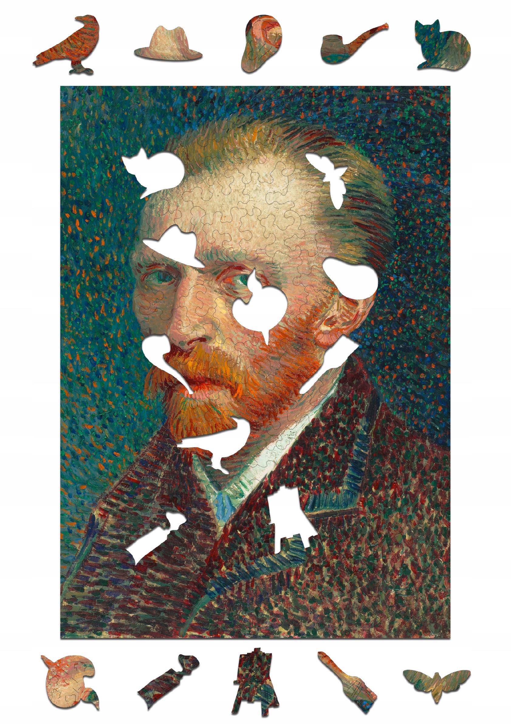Drewniane puzzle A4 van Gogh Autoportret 165 el.