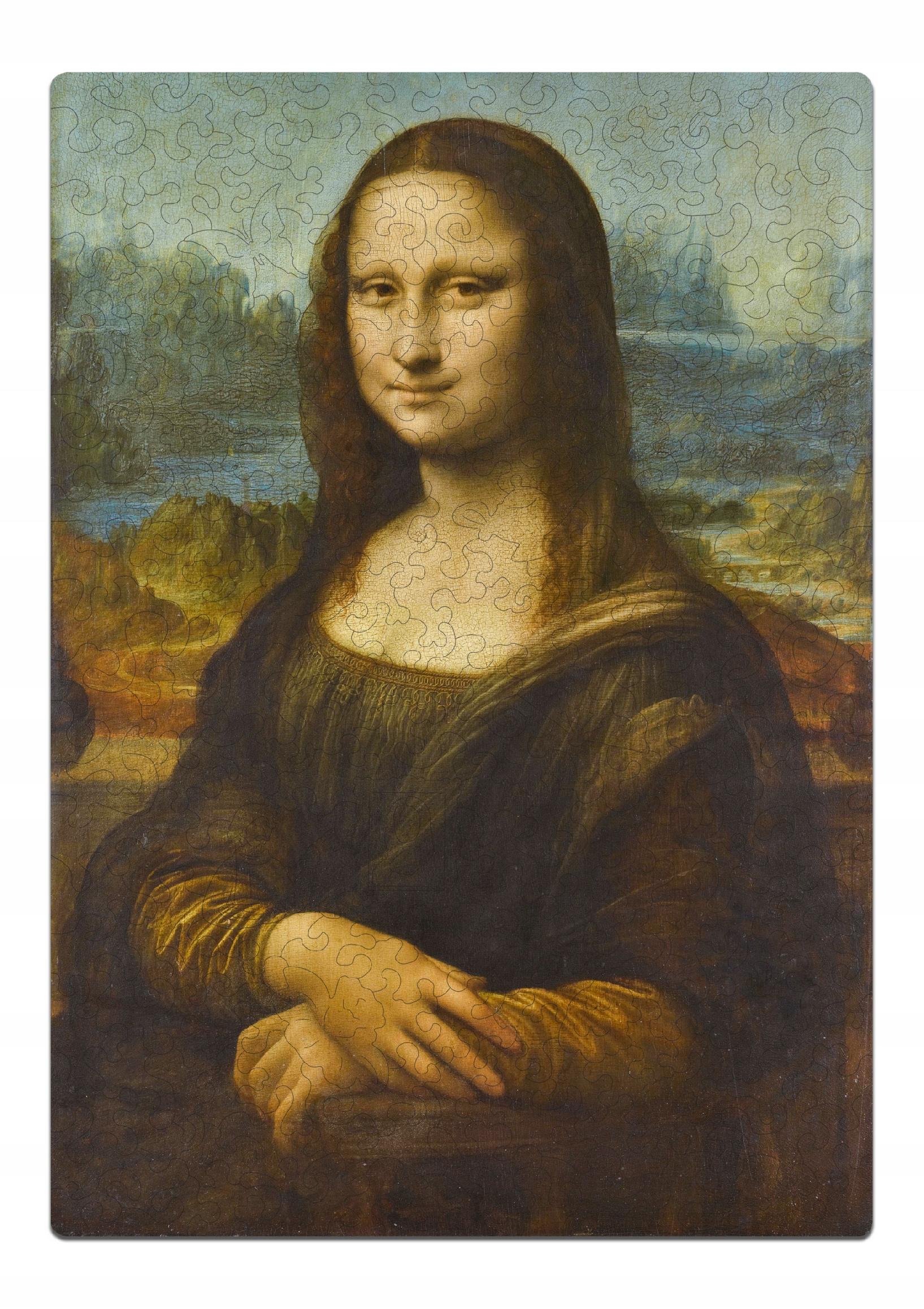 Drewniane puzzle A4 Leonardo da Vinci "Mona Lisa"