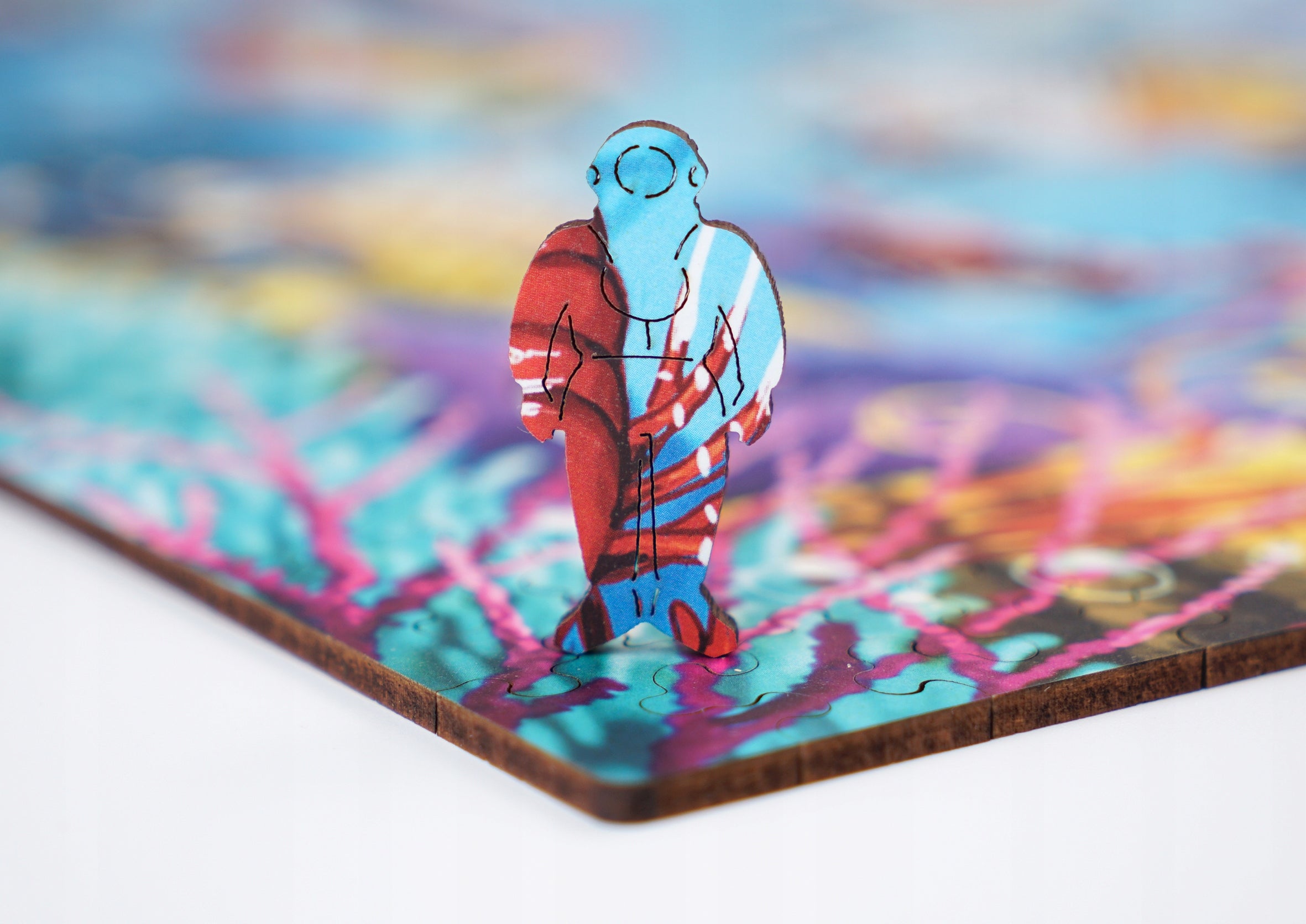 Drewniane puzzle A3 "Podwodny świat" 330 el