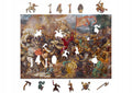 Puzzle Drewniane Bitwa Pod Grunwaldem Układanka Drewniana Prezent A4