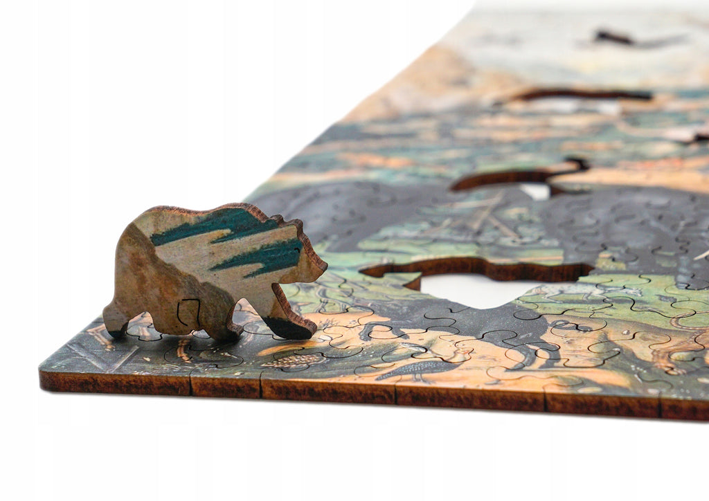 Puzzle Drewniane Arka Noego Simon De Myle Układanka 285 Elementów A3