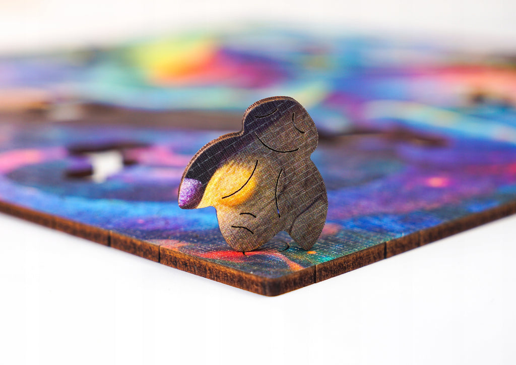 Puzzle drewniane PUZZLED Barwny Kameleon 150 elementów dla dorosłych
