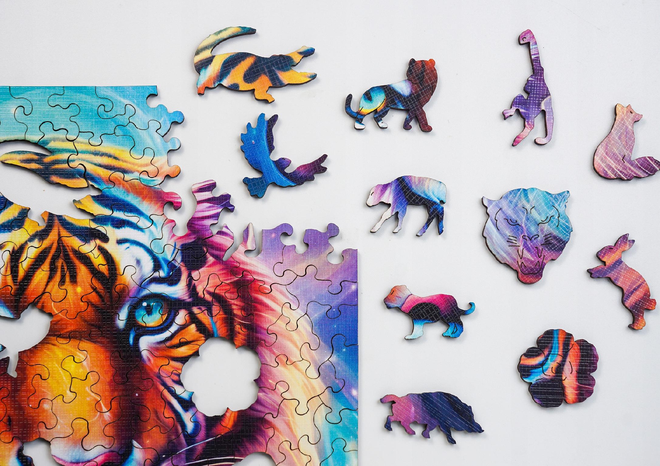 Puzzle drewniane PUZZLED Potężny Tygrys 160 elementów dla dorosłych