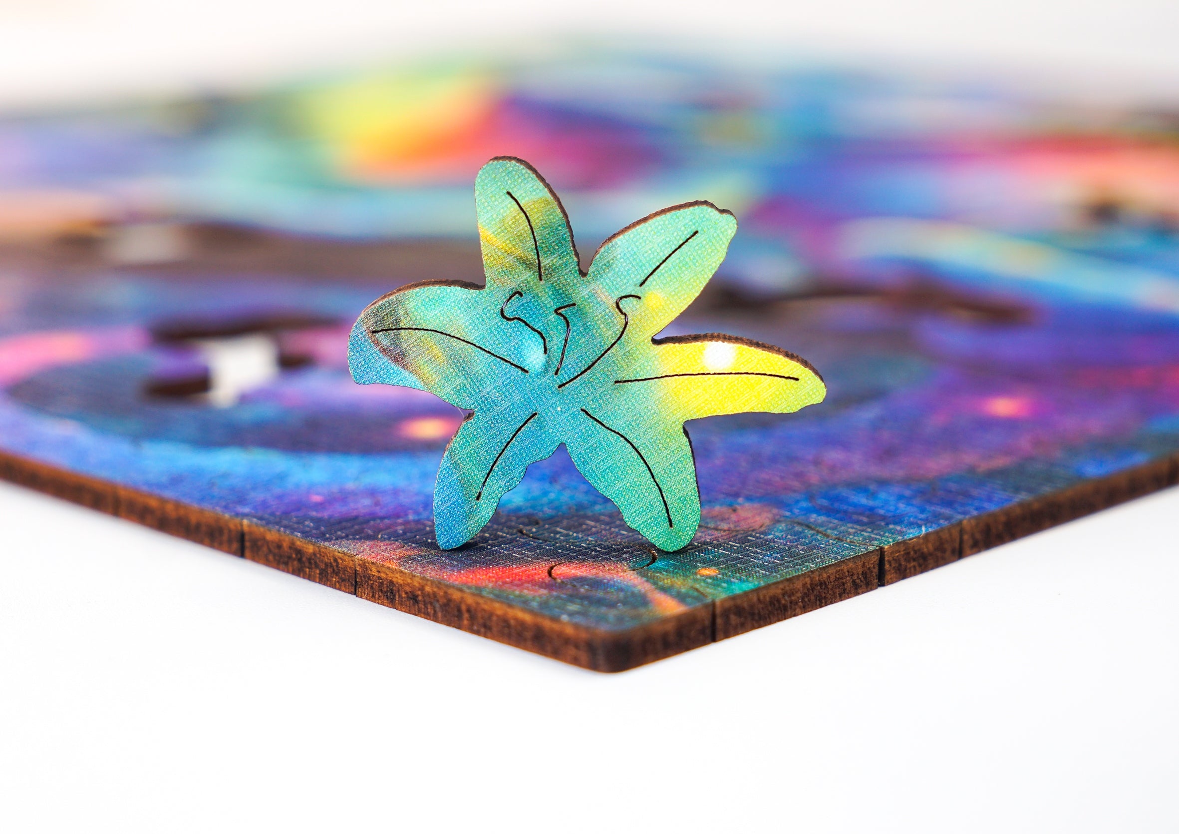 Puzzle drewniane PUZZLED Barwny Kameleon 150 elementów dla dorosłych