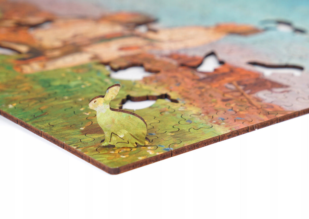 Puzzle Drewniane Bociany Józef Chełmoński Układanka 305 Elementów A3