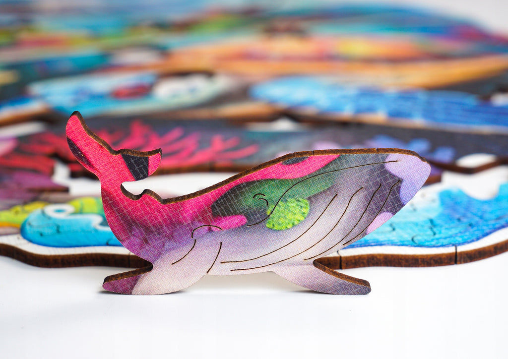 Puzzle drewniane PUZZLED Żółw 275 elementów – układanka po obrysie dla dorosłych