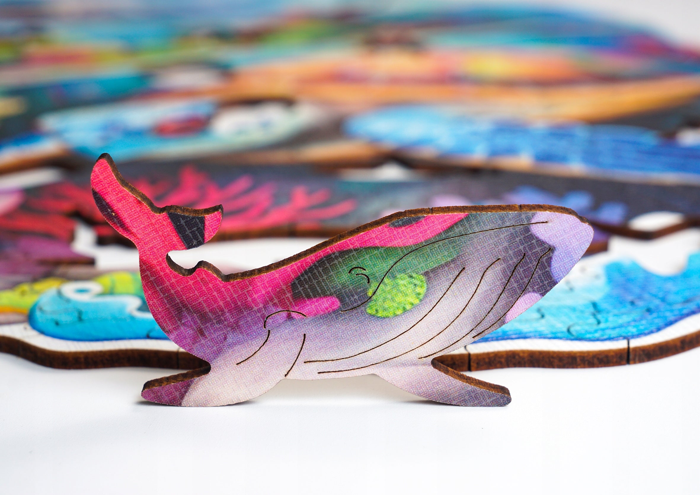 Puzzle drewniane PUZZLED Żółw 275 elementów – układanka po obrysie dla dorosłych