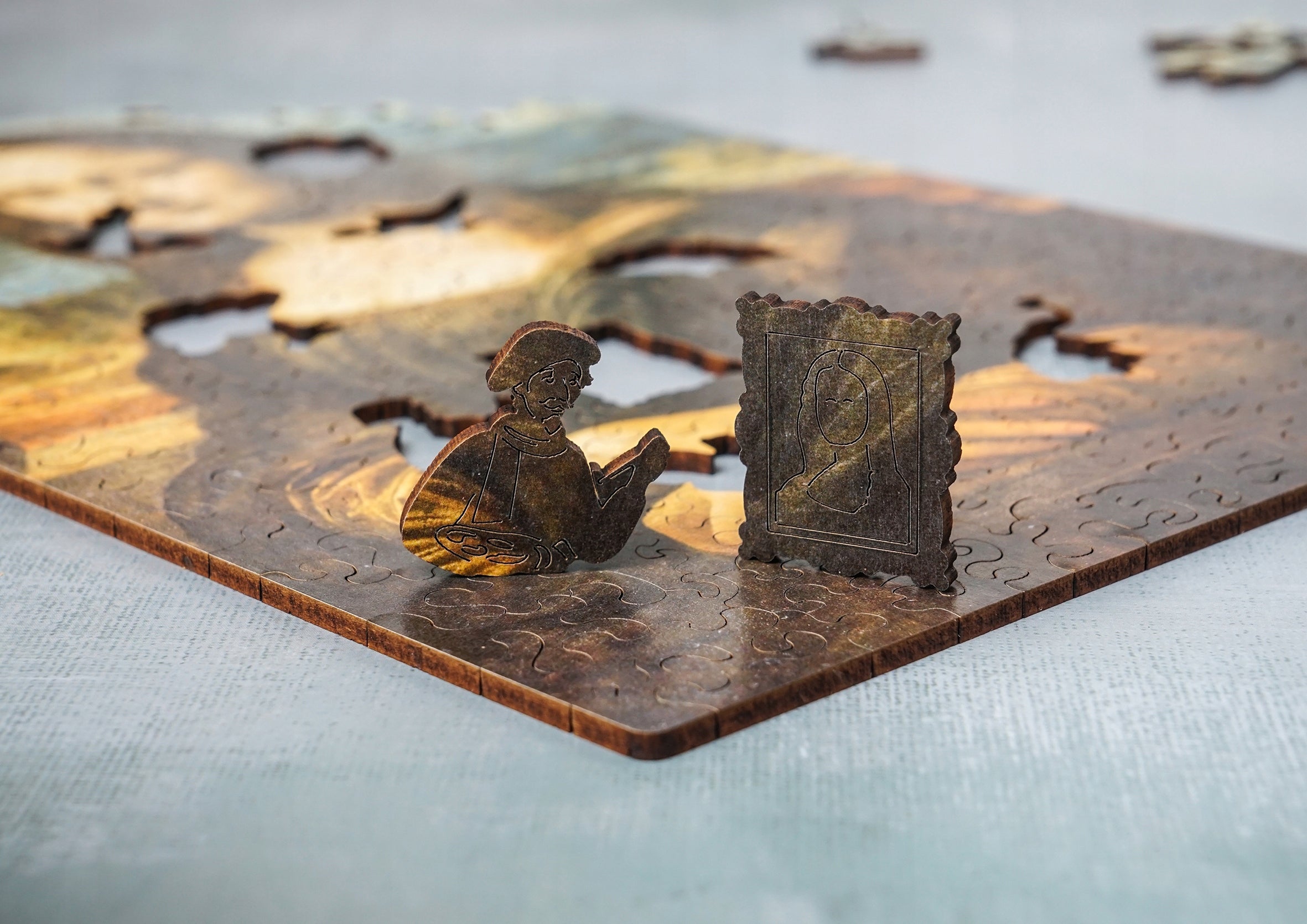 Drewniane puzzle A4 Leonardo da Vinci "Mona Lisa"