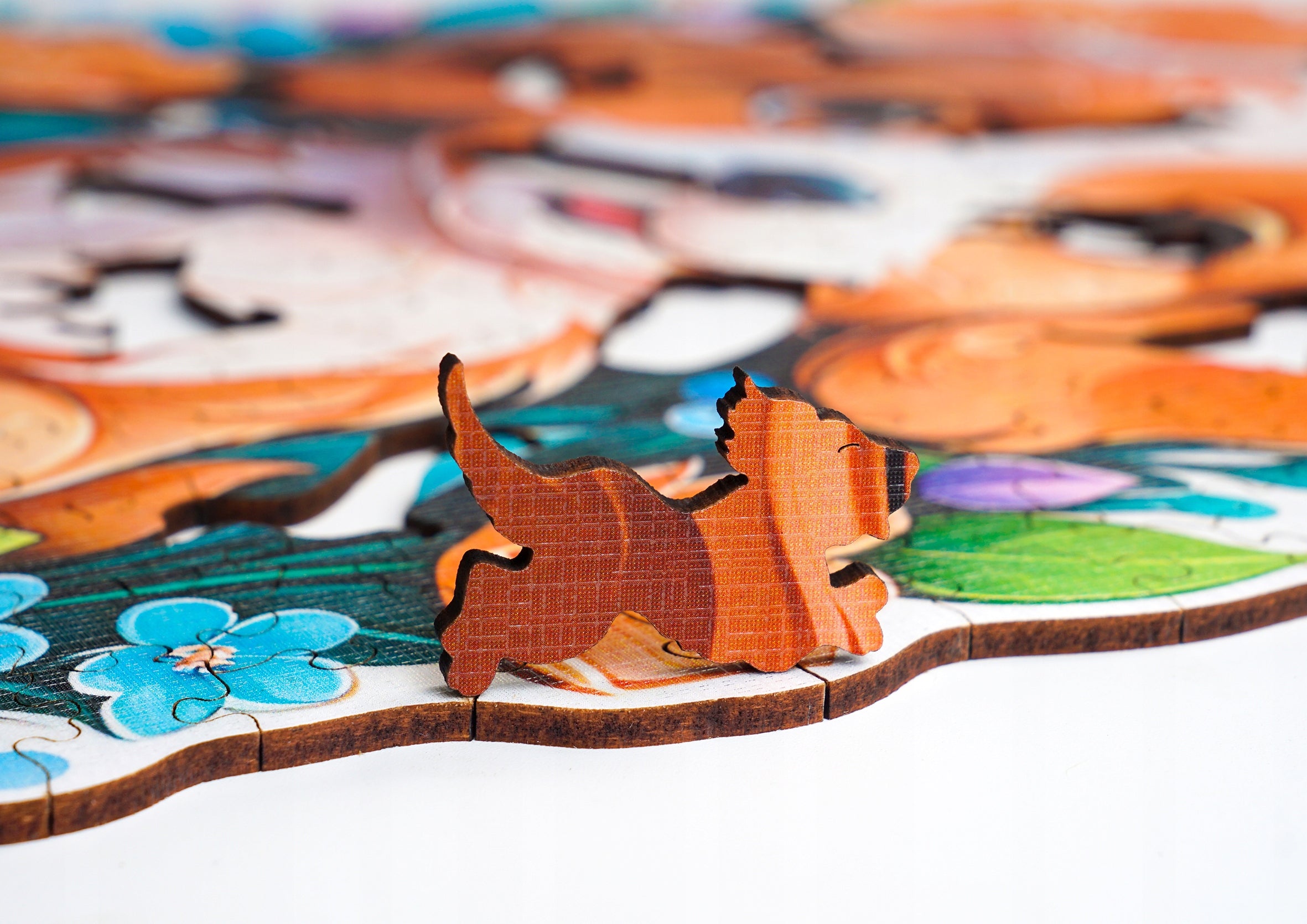 Puzzle drewniane PUZZLED Piesek 270 elementów – układanka po obrysie dla dorosłych