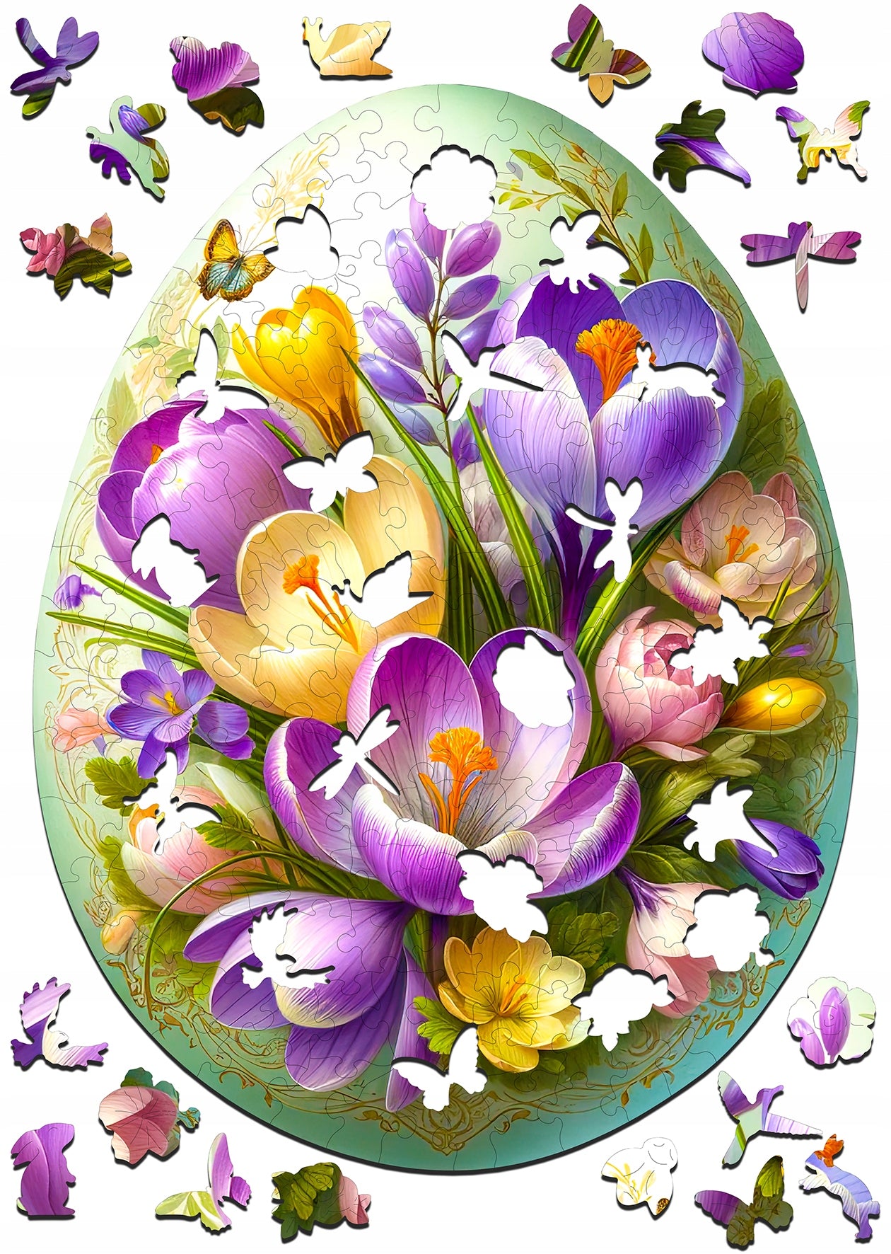 Puzzle Drewniane Premium Wiosenne Jajko 165 EL. dla Dzieci i Dorosłych