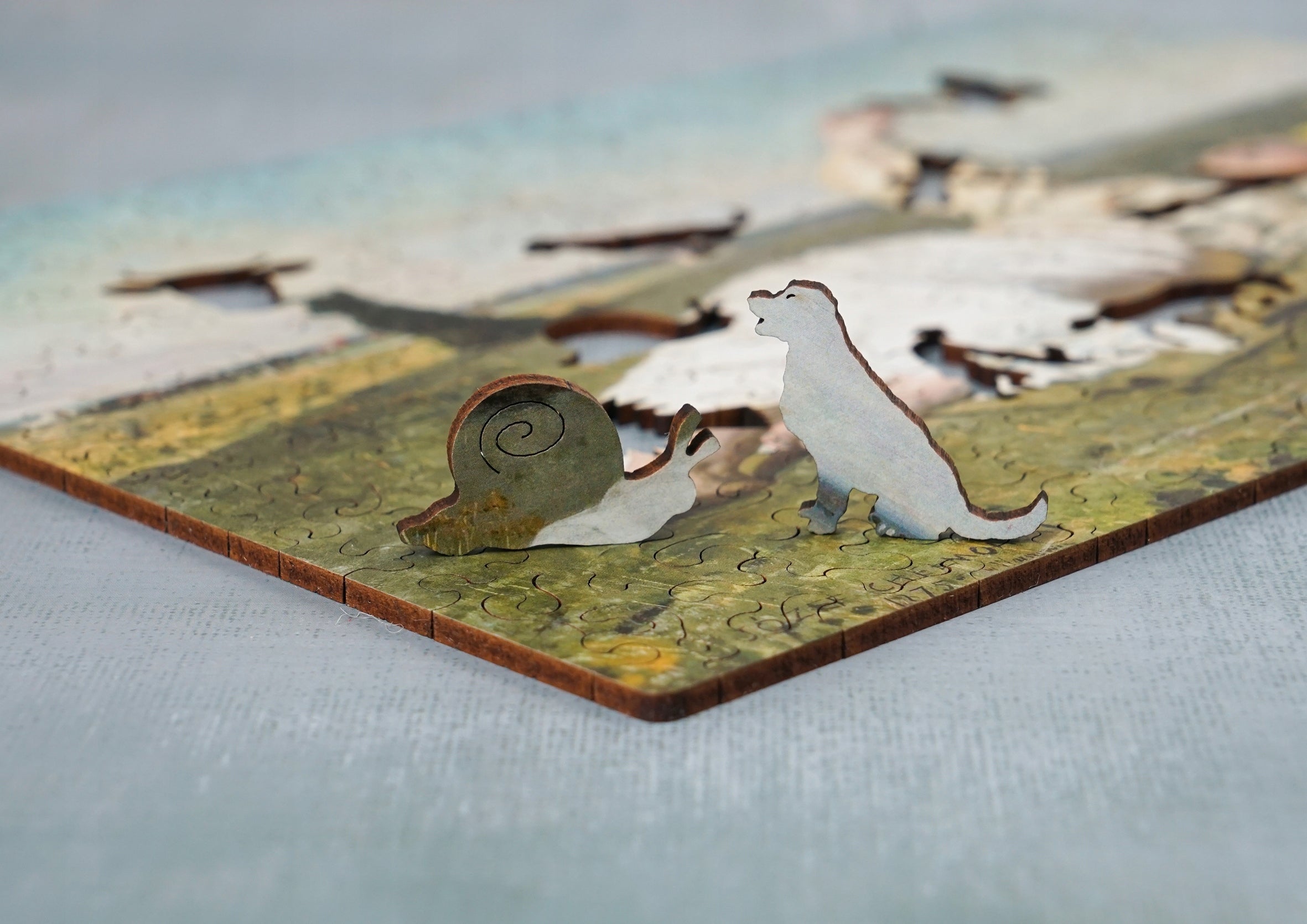 Drewniane puzzle A4 Chełmoński Babie lato 165 el.