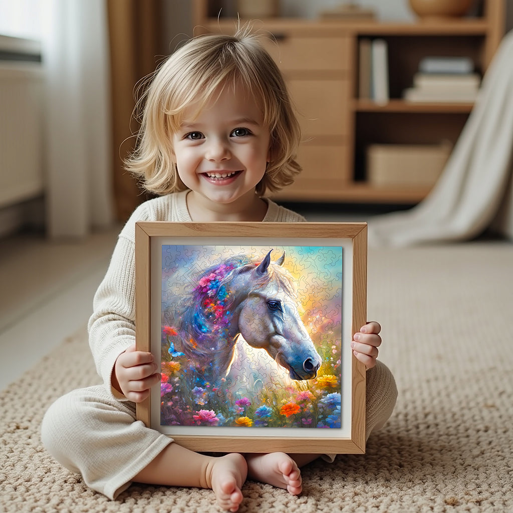 Puzzle drewniane PUZZLED Szlachetny Koń 150 elementów dla dorosłych