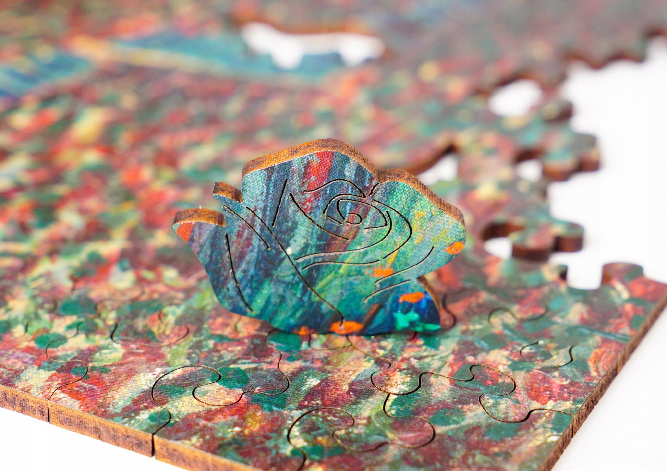 Puzzle Drewniane Van Gogh Autoportret Układanka Drewniana A3 345 Elementów