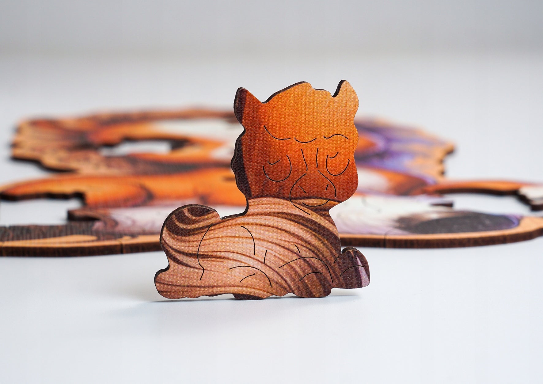 Puzzle Drewniane Premium dla dzieci Konik 49 EL. Układanka PUZZLED