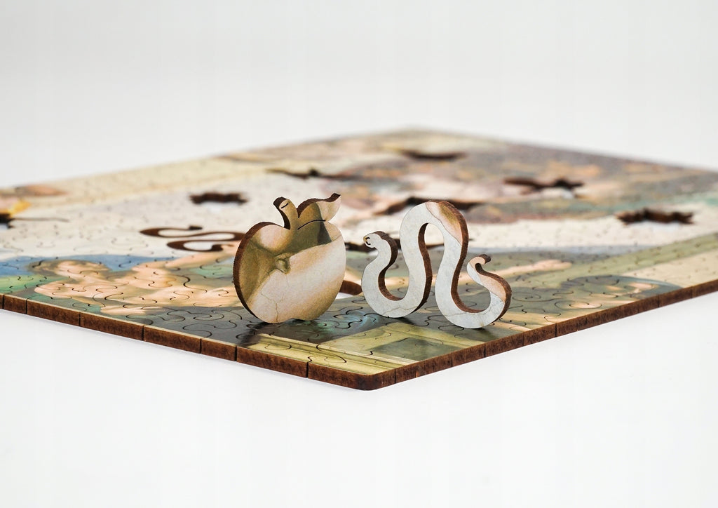 Drewniane puzzle A4 Michał Anioł Stworzenie Adama
