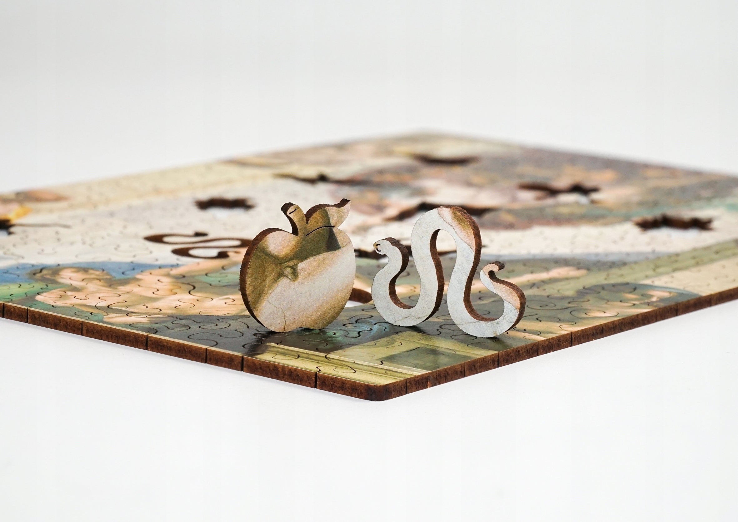 Drewniane puzzle A4 Michał Anioł Stworzenie Adama