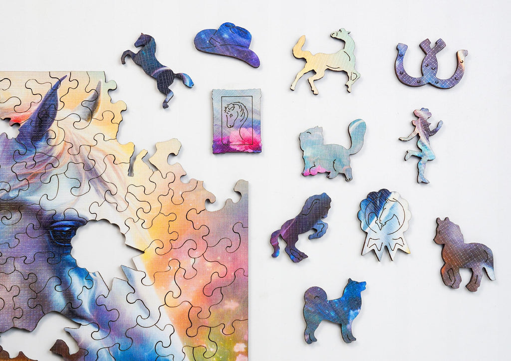 Puzzle drewniane PUZZLED Szlachetny Koń 150 elementów dla dorosłych