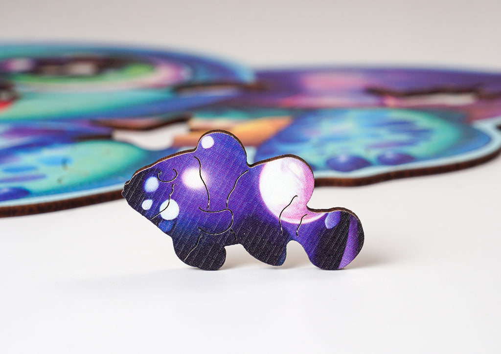 Puzzle Drewniane Premium dla dzieci Żółwik 52 EL. Układanka PUZZLED