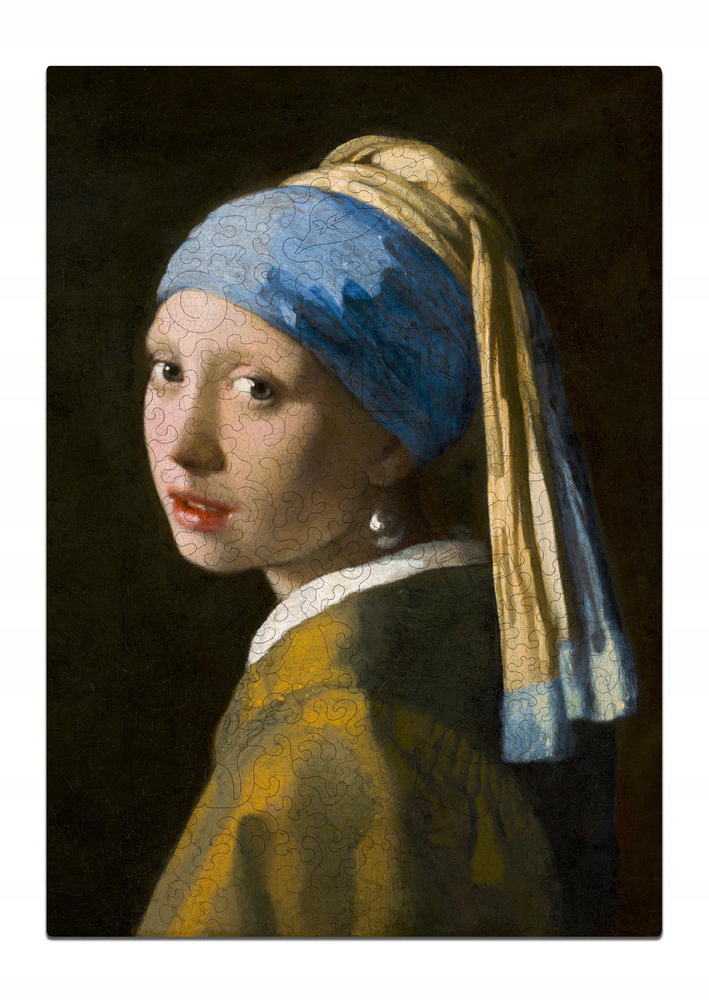 Drewniane puzzle A4 Vermeer Dziewczyna z perłą