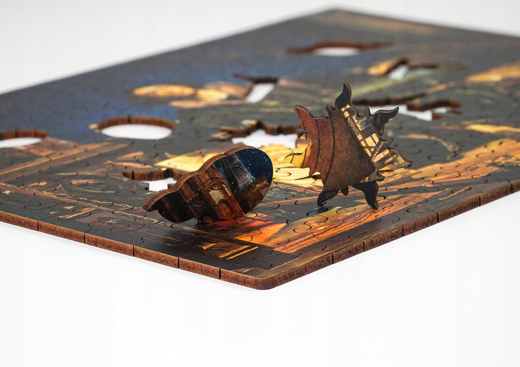 Drewniane puzzle A4 Matejko Kopernik 155 el.