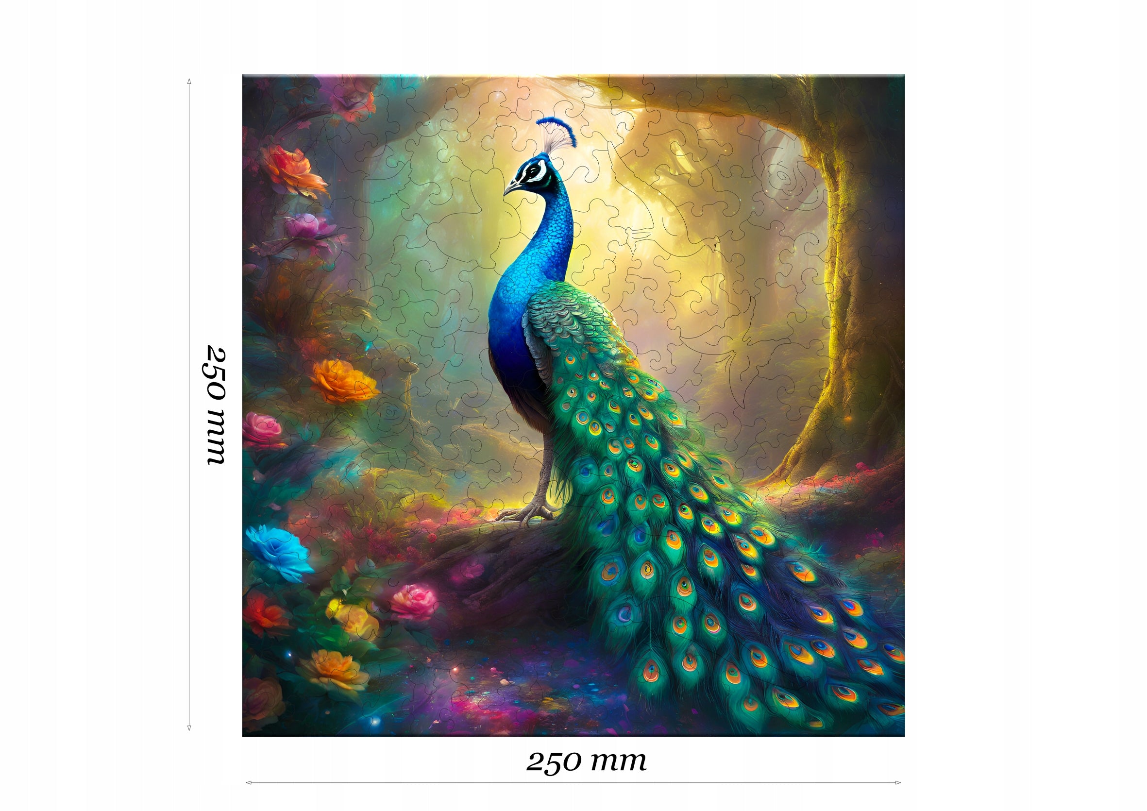 Puzzle drewniane PUZZLED Dumny Paw 160 elementów dla dorosłych