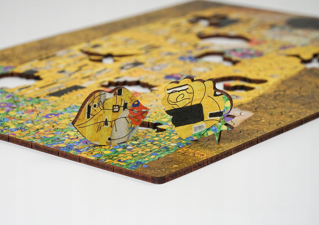 Drewniane puzzle A4 Klimt "Pocałunek" 165 el.