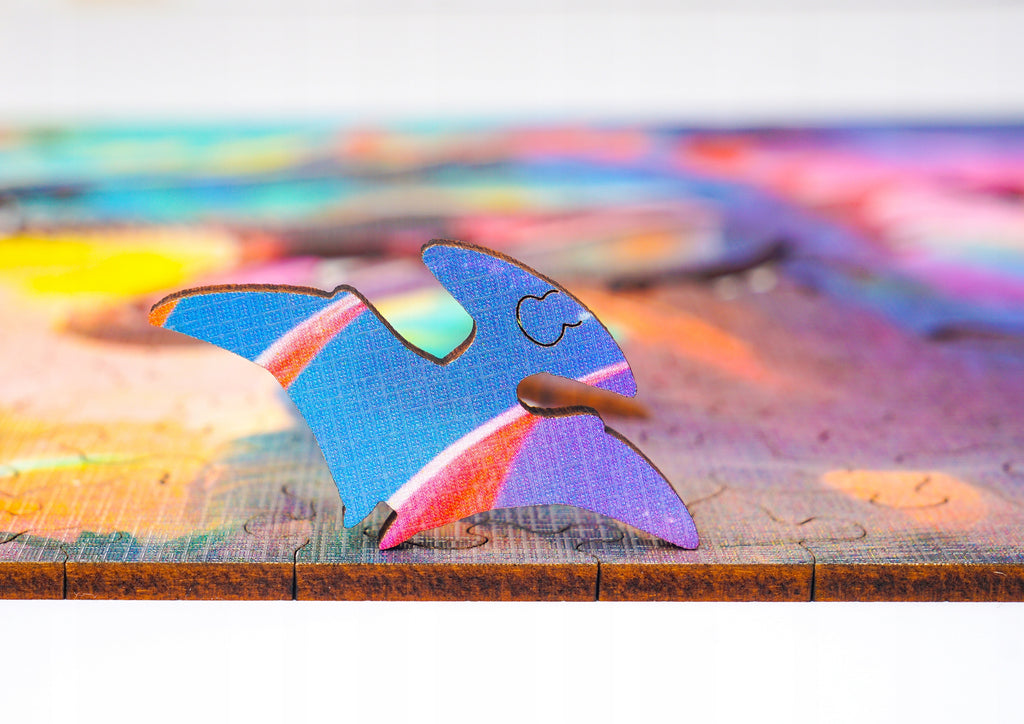 Puzzle drewniane PUZZLED Drapieżny Dinozaur 170 elementów dla dorosłych