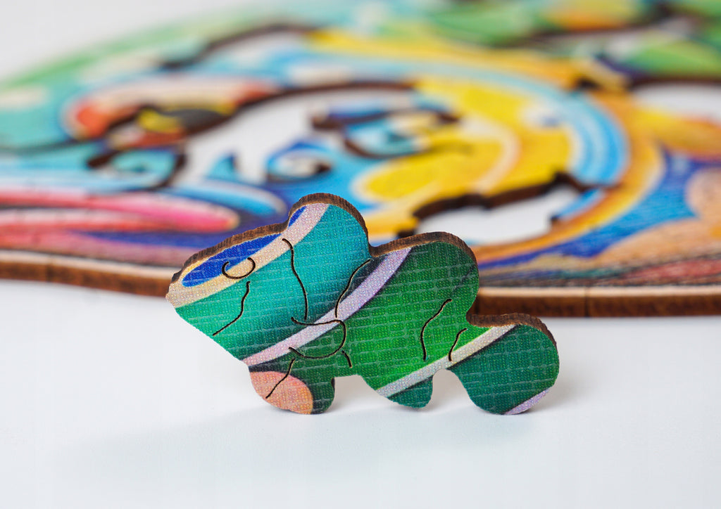 Puzzle drewniane PUZZLED Ryba 265 elementów – układanka po obrysie dla dorosłych