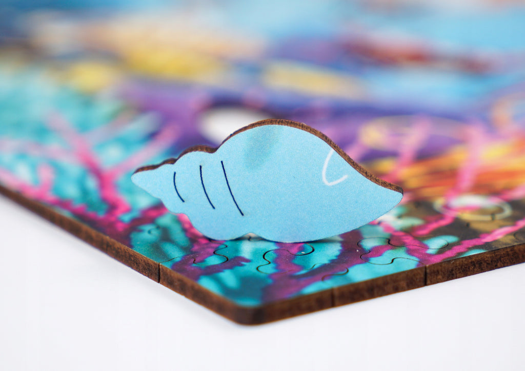 Drewniane puzzle A3 "Podwodny świat" 330 el