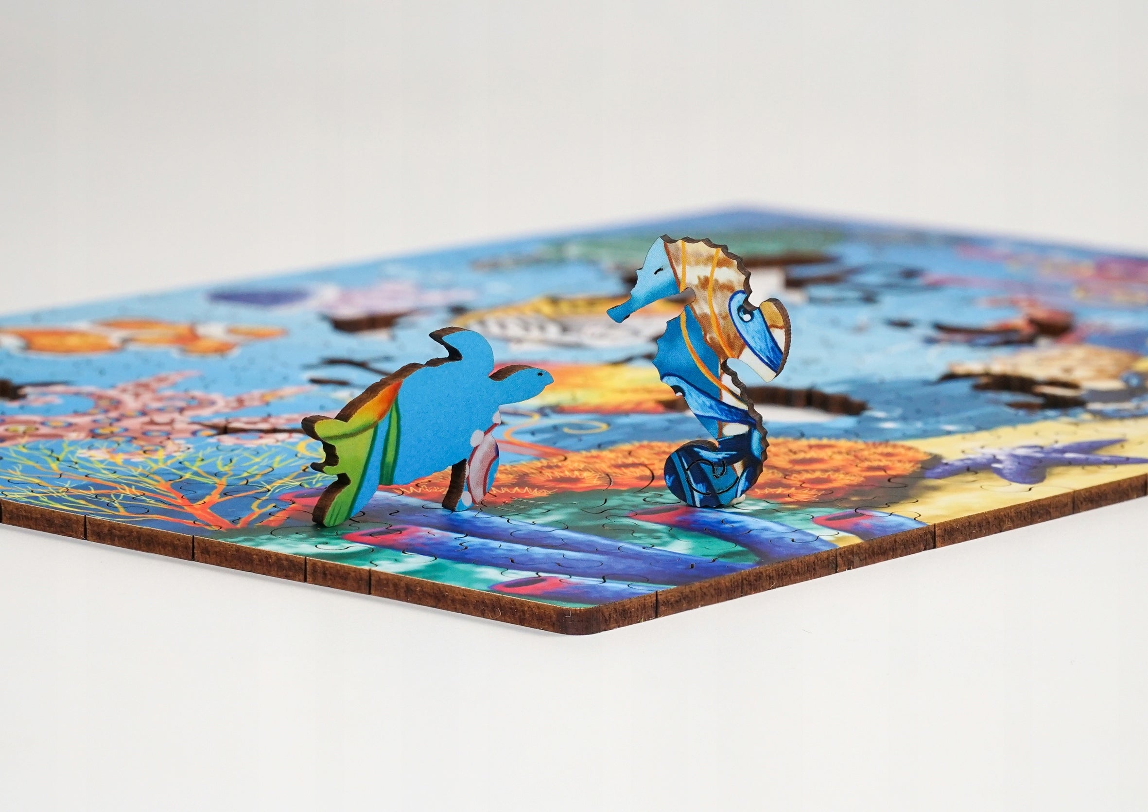 Drewniane puzzle A4 "Podwodny świat" 135el
