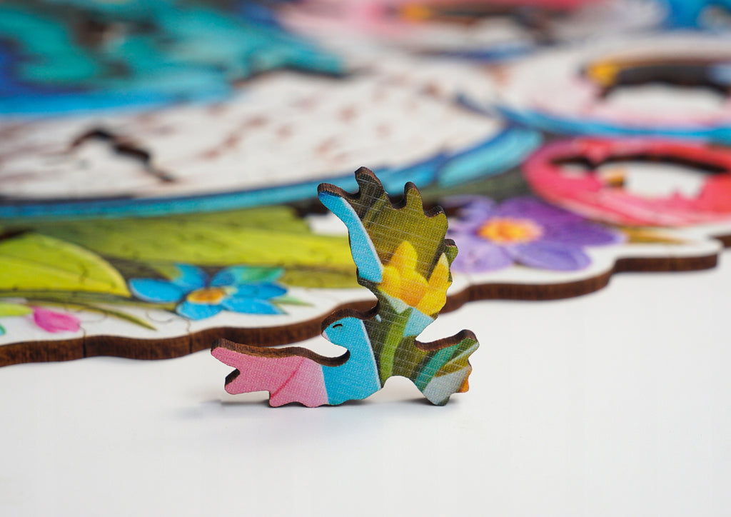 Puzzle drewniane PUZZLED Sowa 305 elementów – układanka po obrysie dla dorosłych