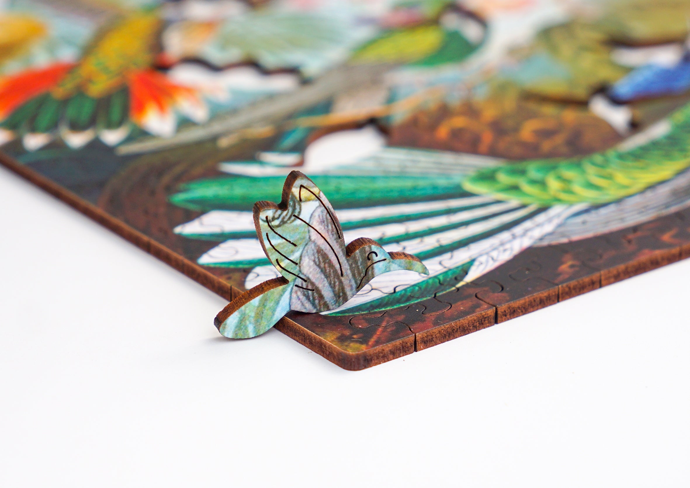 Puzzle Drewniane Kolibry Ernst Haeckel Układanka 385 Elementów A3