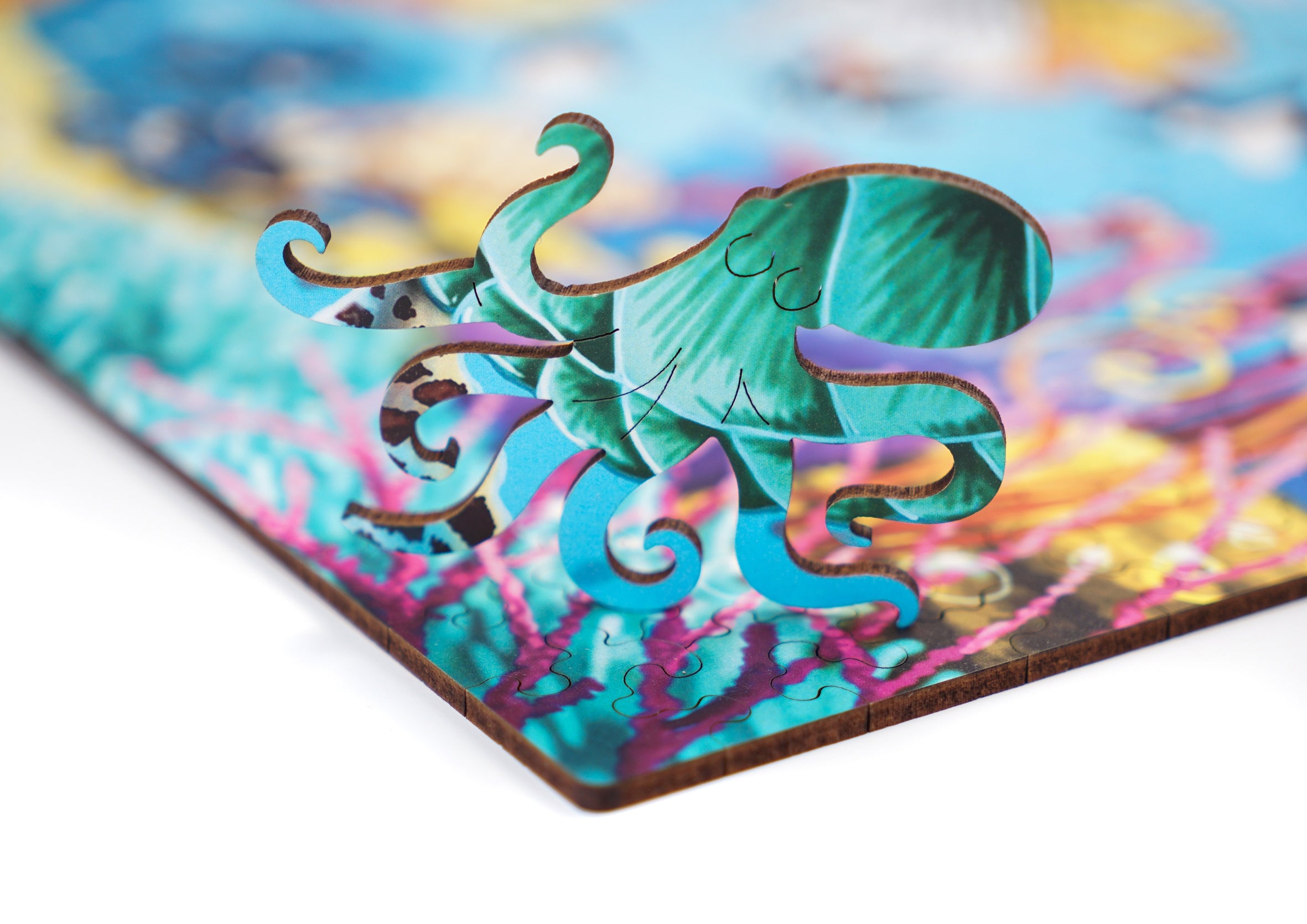 Drewniane puzzle A3 "Podwodny świat" 330 el