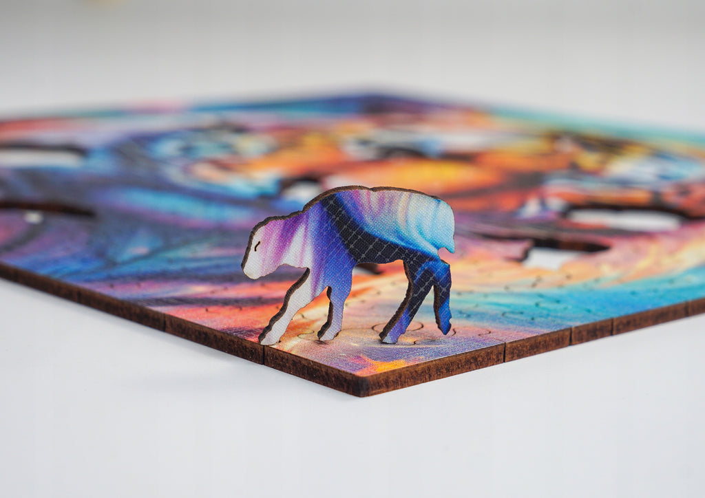 Puzzle drewniane PUZZLED Potężny Tygrys 160 elementów dla dorosłych