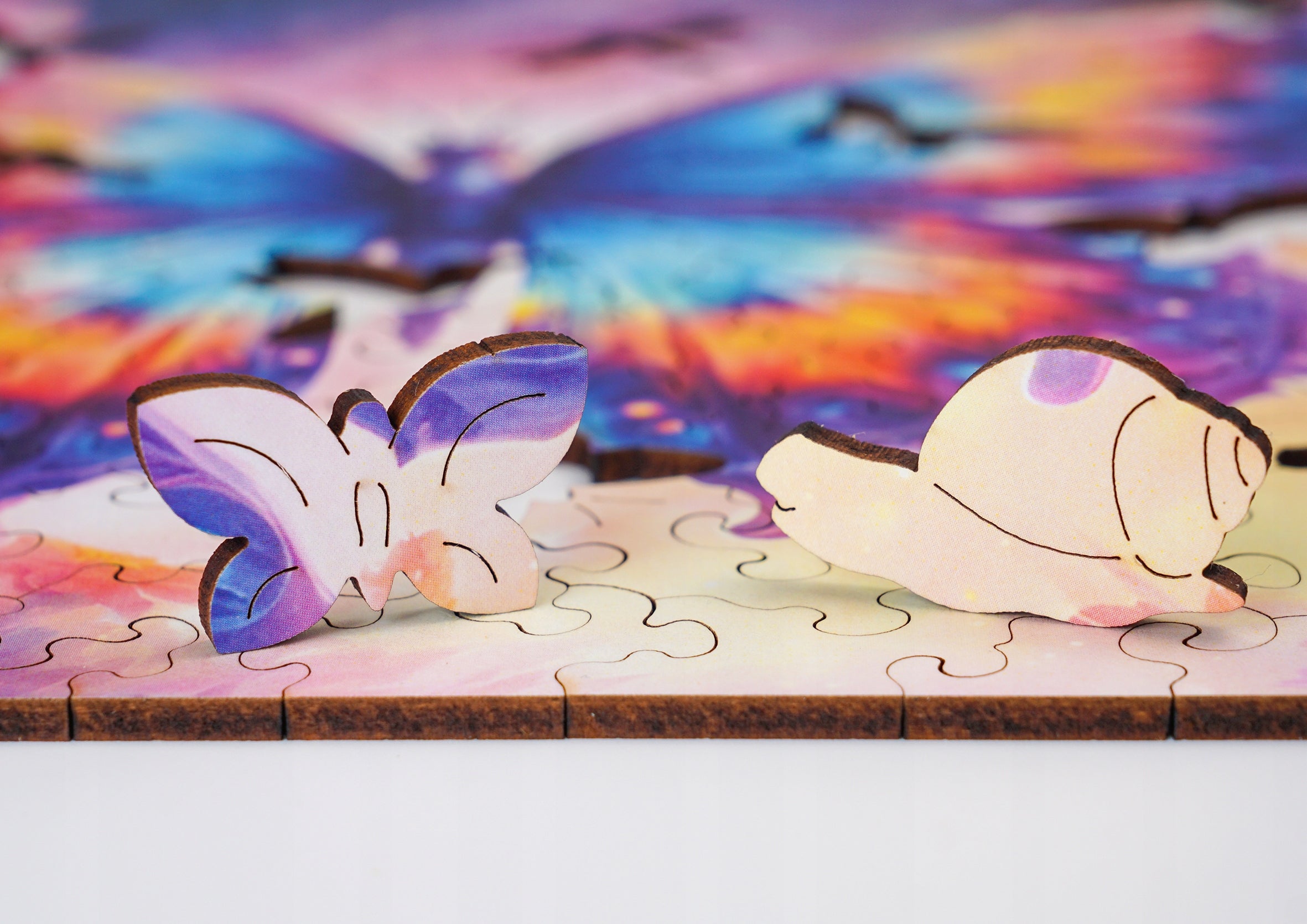 Puzzle drewniane PUZZLED Eteryczny Motyl 145 elementów dla dorosłych
