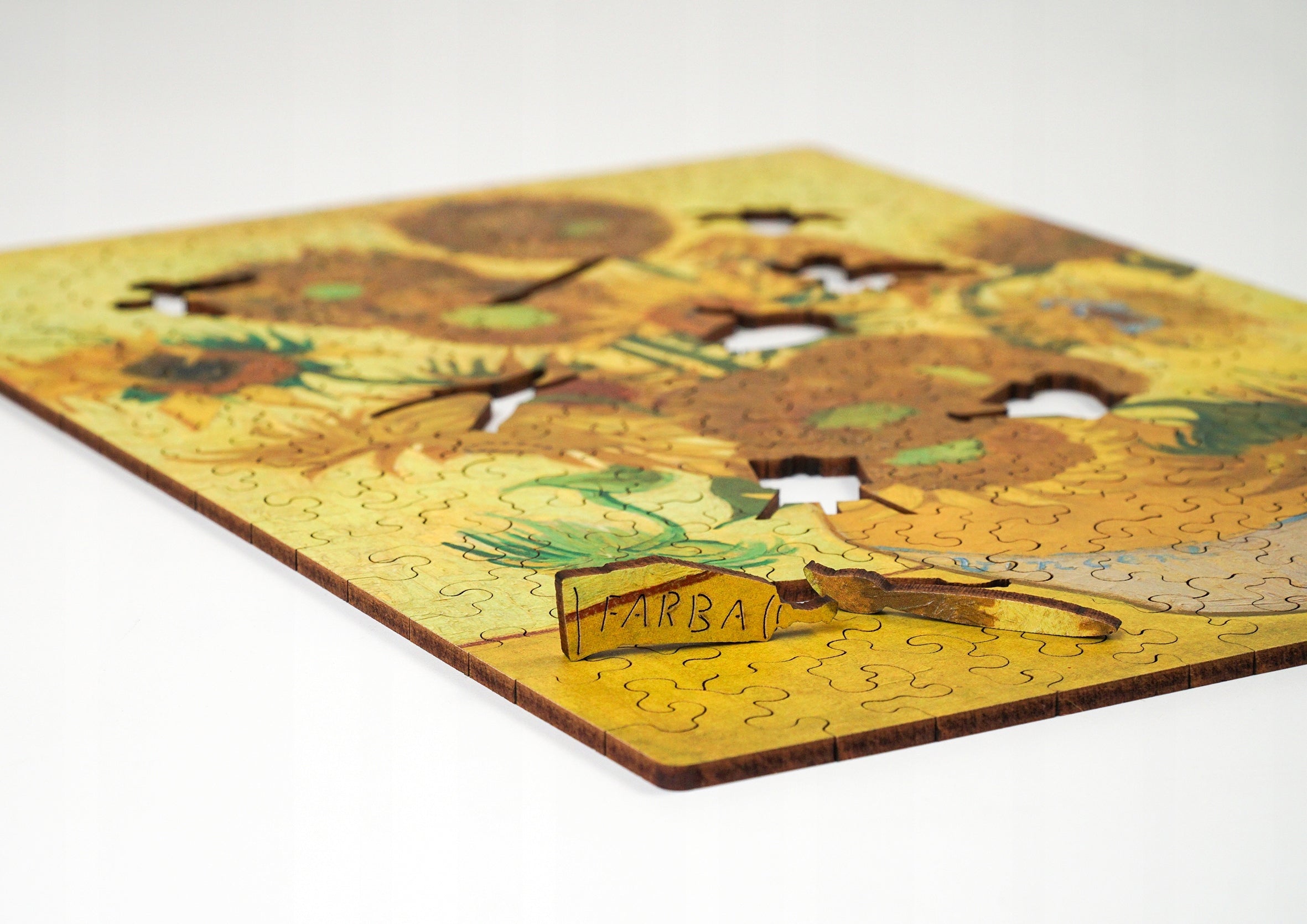 Drewniane puzzle A4 van Gogh Słoneczniki