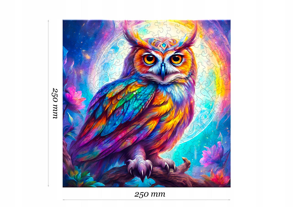 Puzzle drewniane PUZZLED Tajemnicza Sowa 145 elementów dla dorosłych