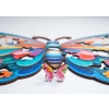 Puzzle Drewniane MOTYL 225 ELEMENTÓW