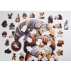 Puzzle Drewniane KRASNAL z pierniczkami 195 el