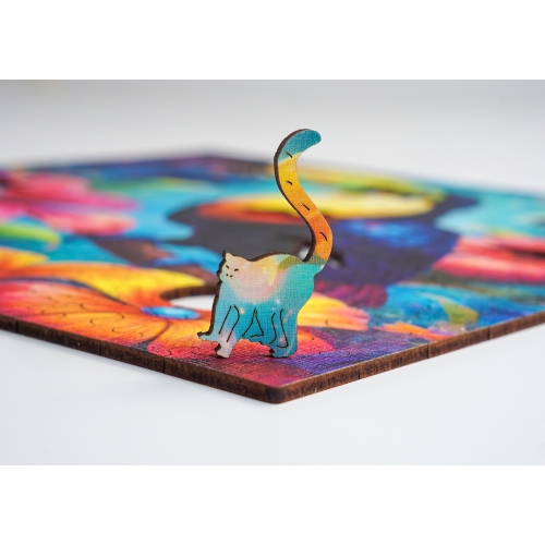 Drewniane puzzle 25 x 25 cm TUKAN 155 Elementów Układanka Drewniana