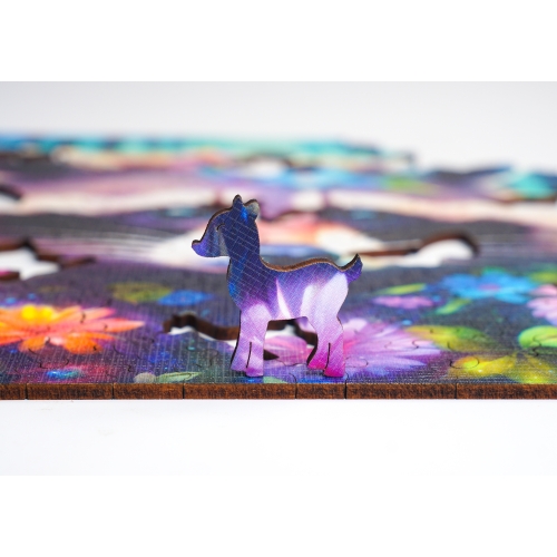 Puzzle Drewniane 25 x 25 cm SZOP 155 Elementów Układanka Drewniana