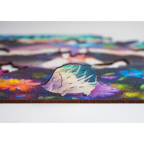 Puzzle Drewniane 25 x 25 cm SZOP 155 Elementów Układanka Drewniana