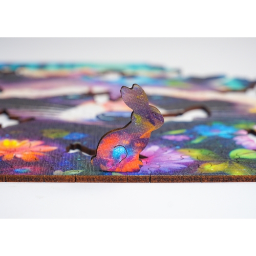 Puzzle Drewniane 25 x 25 cm SZOP 155 Elementów Układanka Drewniana