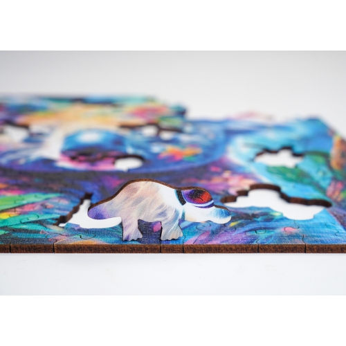 Puzzle Drewniane 25 x 25 cm KOALA 160 Elementów Układanka Drewniana