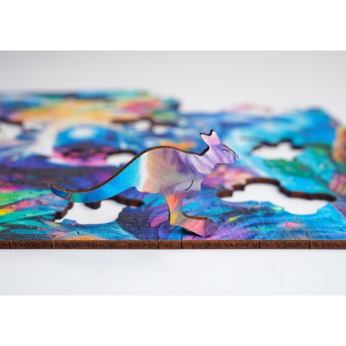 Puzzle Drewniane 25 x 25 cm KOALA 160 Elementów Układanka Drewniana