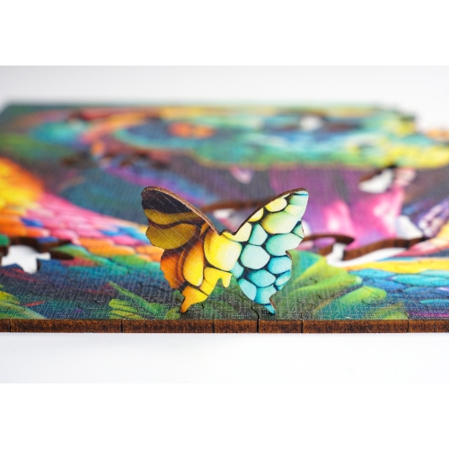 Puzzle Drewniane 25 x 25 cm WĄŻ 170 Elementów Układanka Drewniana