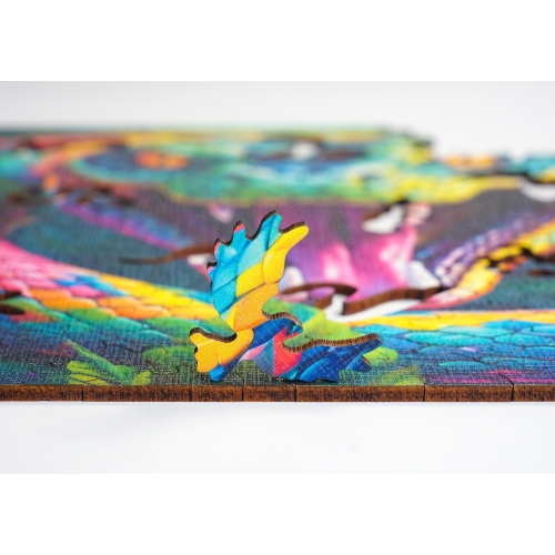 Puzzle Drewniane 25 x 25 cm WĄŻ 170 Elementów Układanka Drewniana