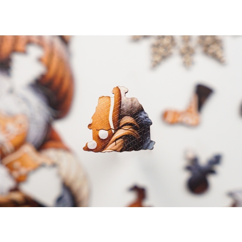 Puzzle Drewniane KRASNAL z pierniczkami 195 el