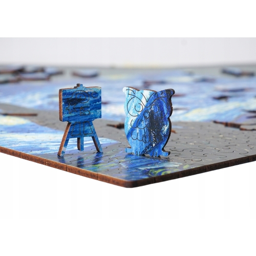 Drewniane puzzle A3 van Gogh Gwiaździsta noc 300el